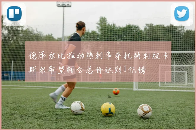 德泽尔比推动热刺争夺托纳利纽卡斯尔希望转会总价达到1亿镑